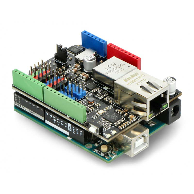 Ethernet- und PoE-Schild – W5500 – Ethernet- und PoE-Schild für