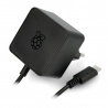 USB C 5.1V / 3A Netzteil für Raspberry Pi 4, original - schwarz