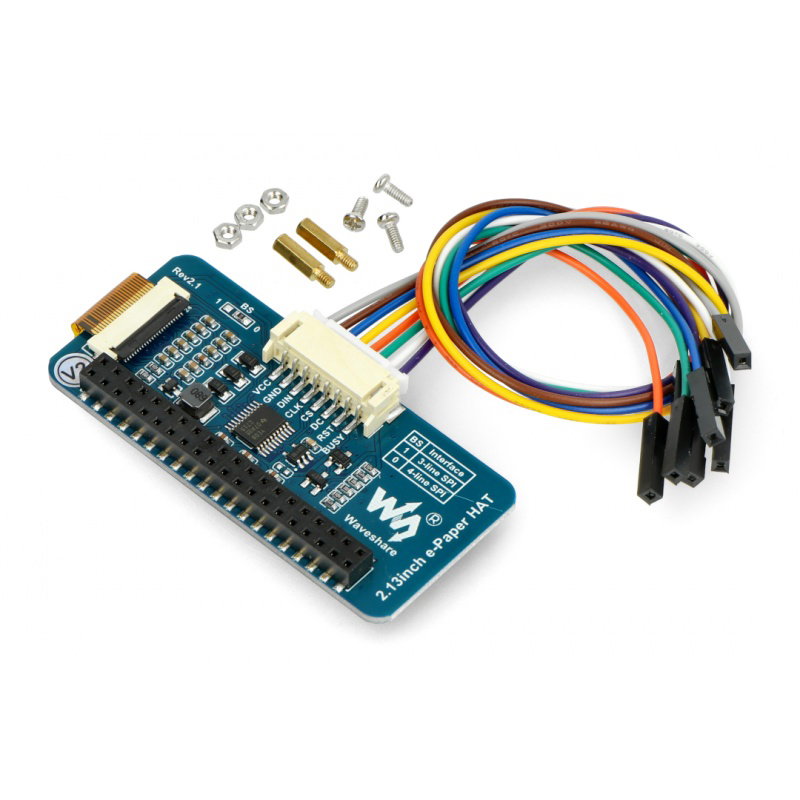 E-Paper Shield 2.13 '' 250x122px - Overlay mit Display für