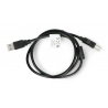 USB A - B 2.0 Lanberg Kabel - mit Ferritfilter - schwarz 1m