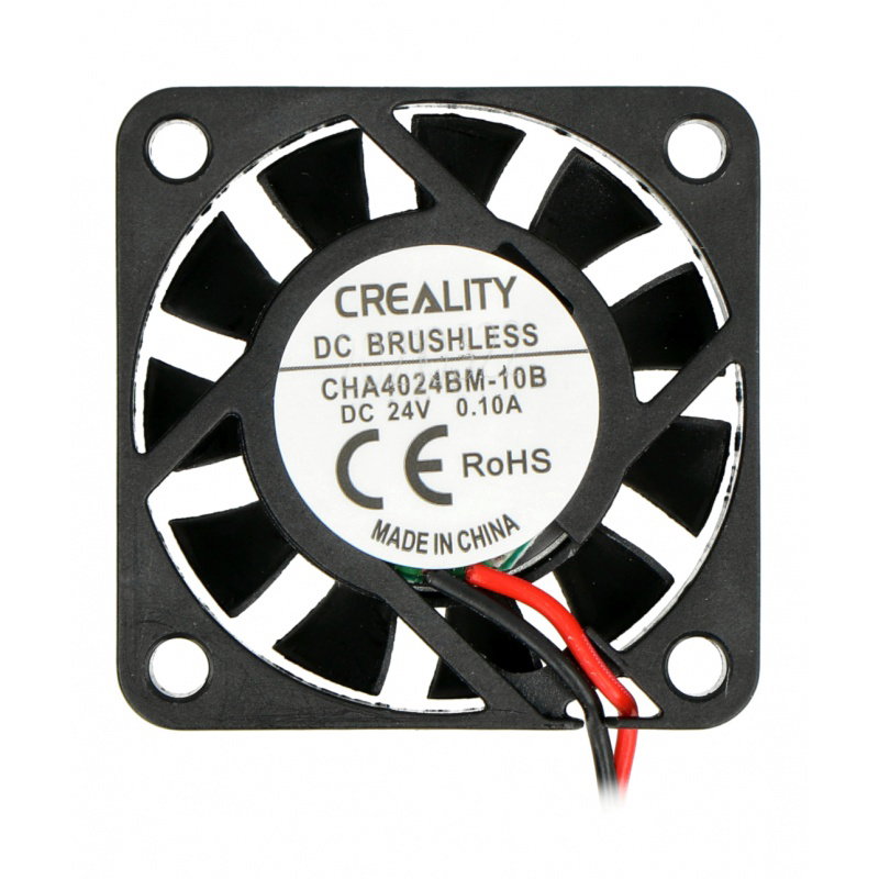 Leiser Axiallüfter 24V 40x40x10mm für Creality Ender-3, Ender-3