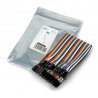 JustPi Verbindungskabel Set - Buchse-Stecker 20cm 40St