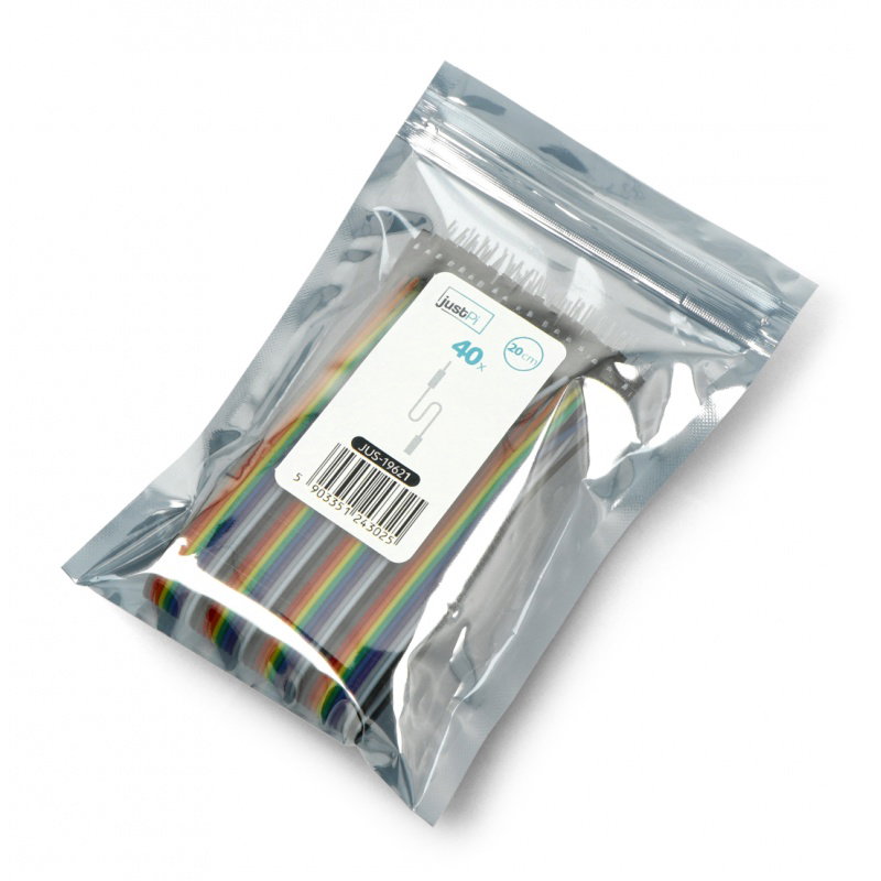 JustPi Verbindungskabel Set - Buchse-Stecker 20cm 40St