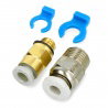 Set aus zwei pneumatischen Creality-Anschlüssen - 2,5 mm und 4 mm