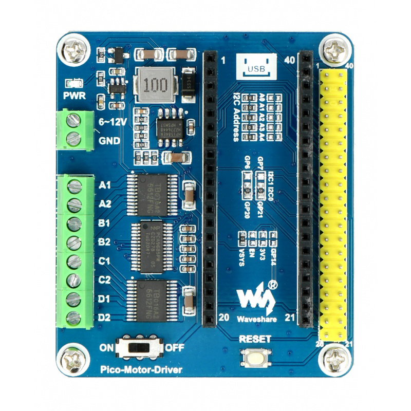 DC-Motortreibermodul – Vierkanal-Motortreiber – Overlay für