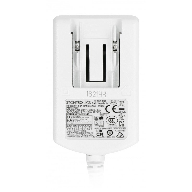 MicroUSB 5.1V / 2.5A Netzteil für Raspberry Pi 3B+ / 3B / 2B /