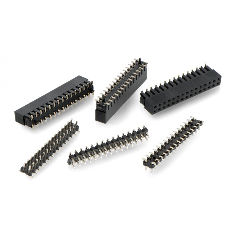 2 x 15 PinHeader BUS-Buchse SMD für 13,2-Modul (10 Sätze)