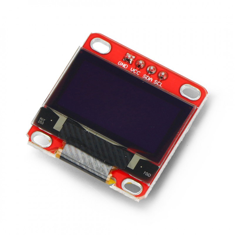 OLED-Display, blaue Grafik, 0,96 '' 128x64px I2C - rot