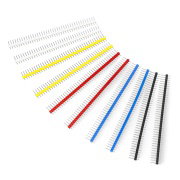 Goldpin Set 1x40 2,54mm Raster - verschiedene Farben - 10St.