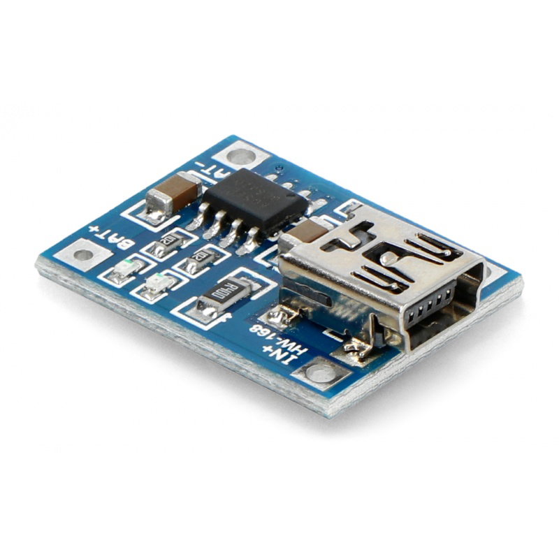 Li-Pol TP4056 Ladegerät Einzelzelle 1S 3,7V miniUSB