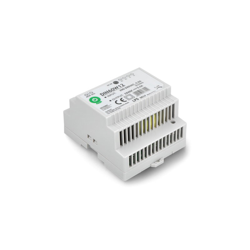 Netzteil DIN60W12 für eine DIN-Schiene - 12V / 5A / 60W