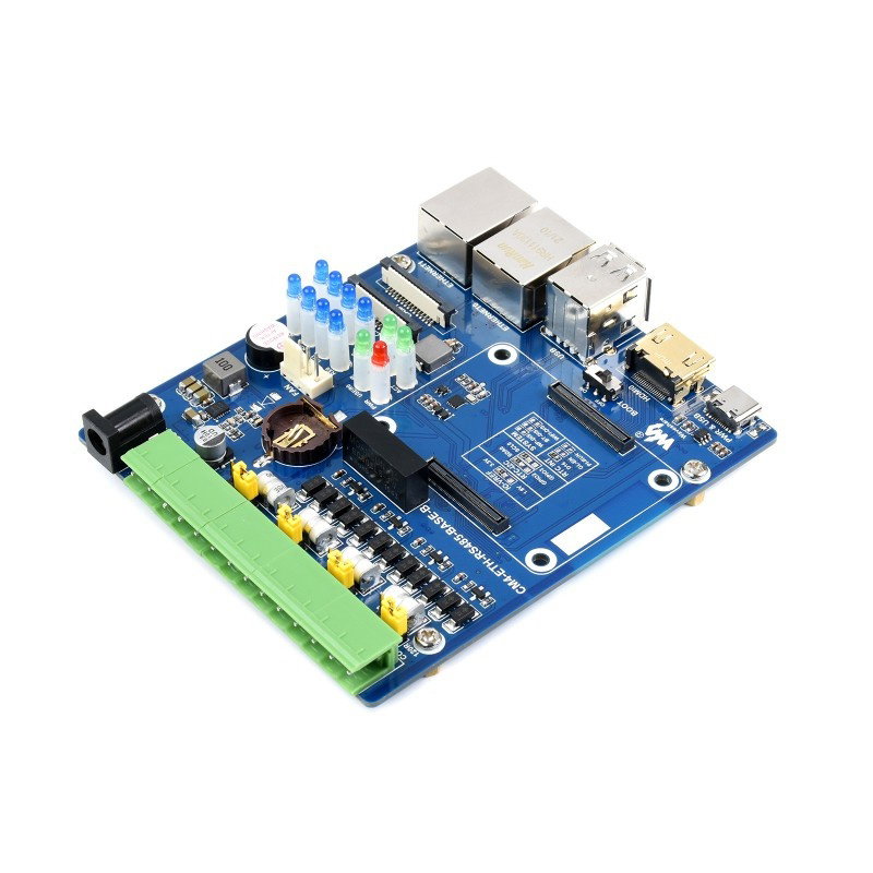 Dual ETH Quad RS485 Base Board (B) for Raspberry Pi Compute