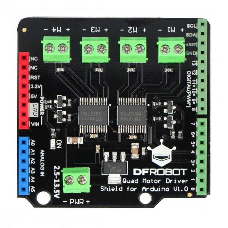 DFRobot TB6612 Quad Motor Driver - 4x 13,5 V / 1,2 A