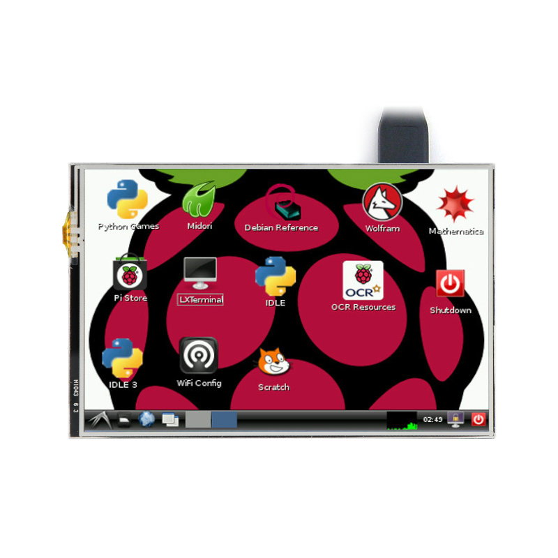 Resistiver IPS-Touchscreen LCD 4 '' (A) 320x480px GPIO für