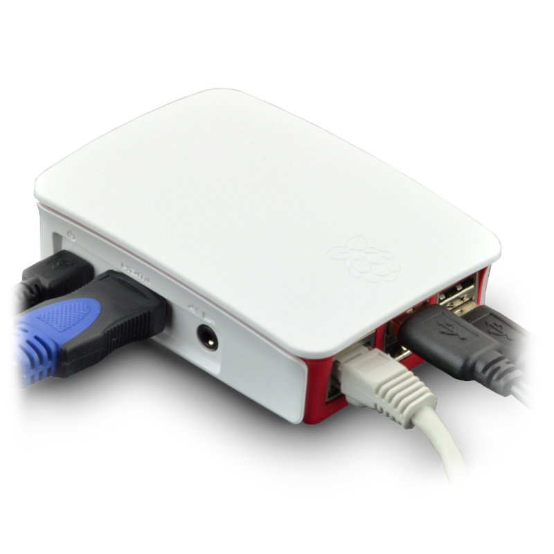 Offizielles Raspberry Pi Model 3B+ / 3B / 2B Gehäuse – rot und
