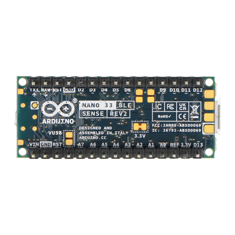Arduino Nano 33 BLE Sense Rev2 ze złączami