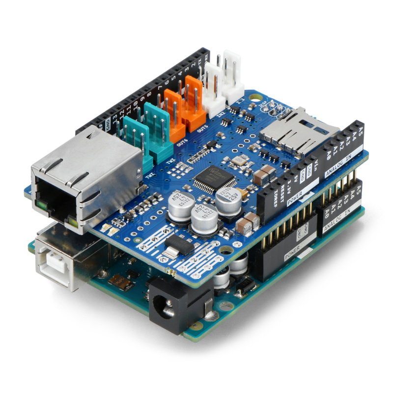 Arduino Ethernet Shield 2 mit einem microSD-Kartenleser –