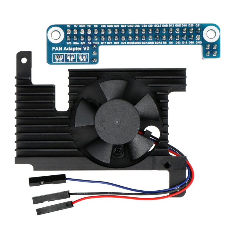 Dedicated All-In-One aluminum alloy cooling fan for Raspberry