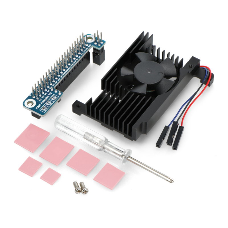 Dedicated All-In-One aluminum alloy cooling fan for Raspberry