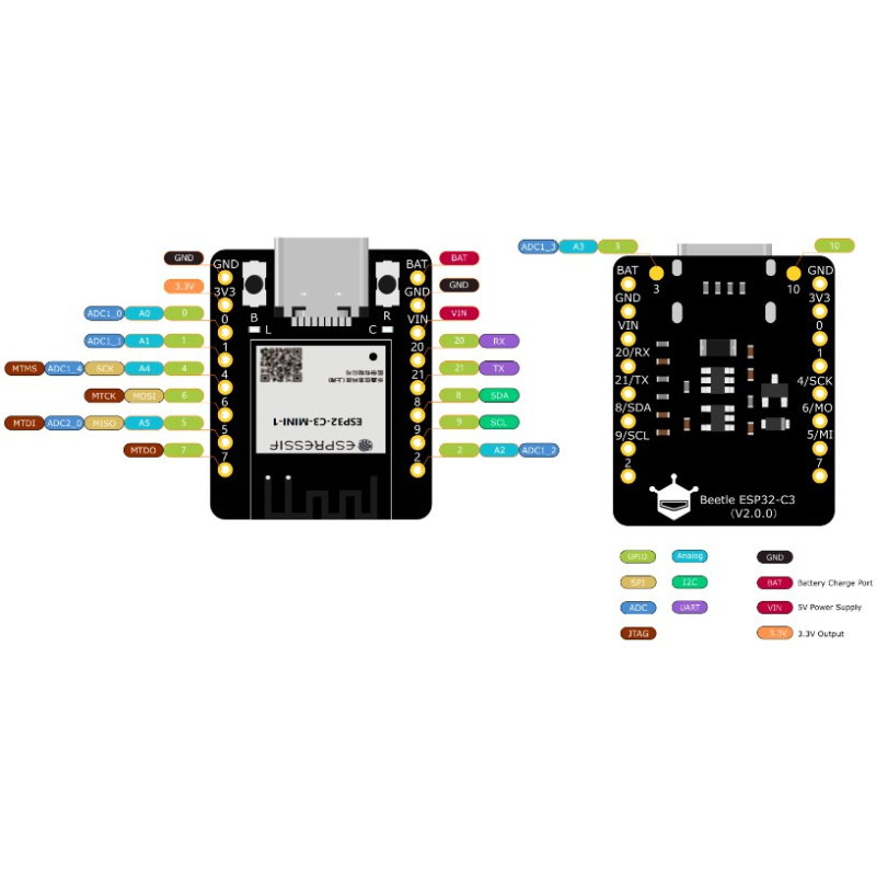Beetle ESP32 - C3 RISC-V - mit Espressif ESP32-C3 RISC-V