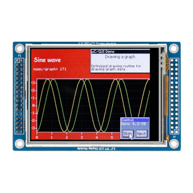 3.2inch 320x240 Touch LCD (D), With Touch Panel And Stand-Alone