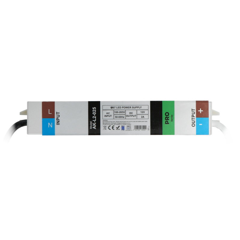 Netzteil für LED Akyga 12V / 2.0A / 25W - wasserdicht