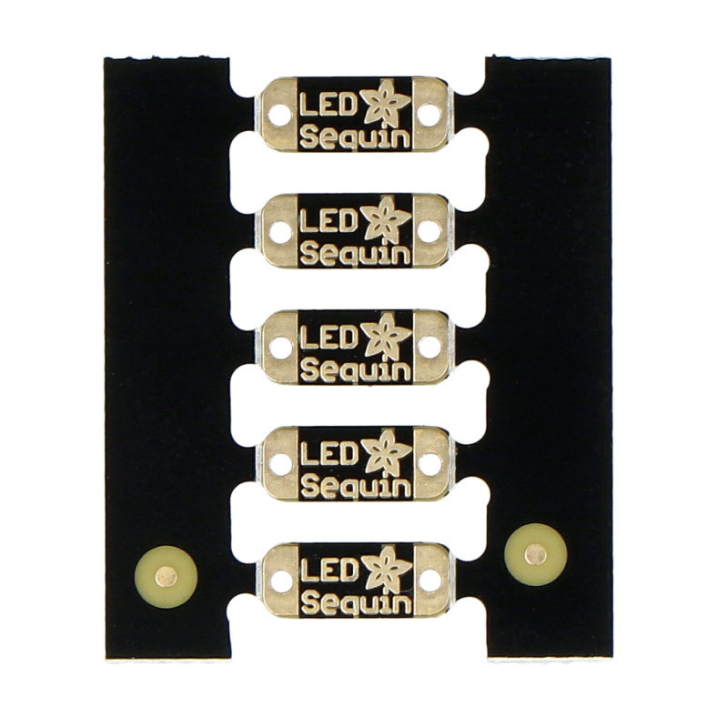 Adafruit LED Sequins - Warm White - Pack of 5