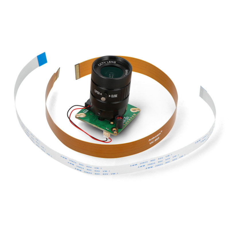 IR-CUT IMX477P 12,3 MPx HQ-Kamera mit 6 mm CS-Mount-Objektiv -