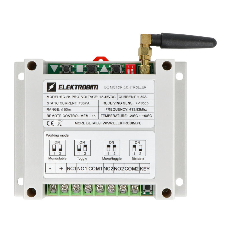 Zdalny sterownik siłowników elektrycznych RC-2K Pro