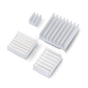 Set of heat sinks for Raspberry Pi 5 - 4pcs Aluminum - gray