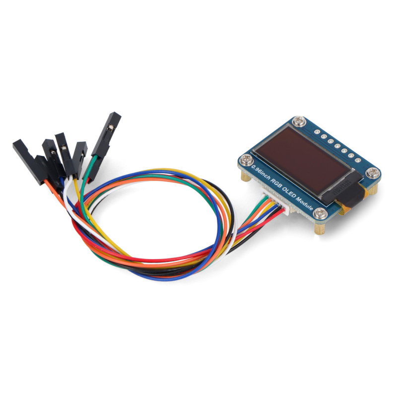 0.96inch RGB OLED Display Module, 64×128 Resolution, 65K