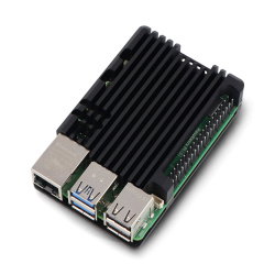 JustPi Gehäuse für Raspberry Pi 5 - Aluminium - schwarz