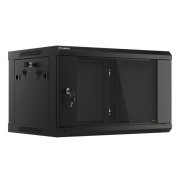 SZAFA INSTALACYJNA RACK WISZĄCA 19" 6U 600X450 CZARNA LANBERG