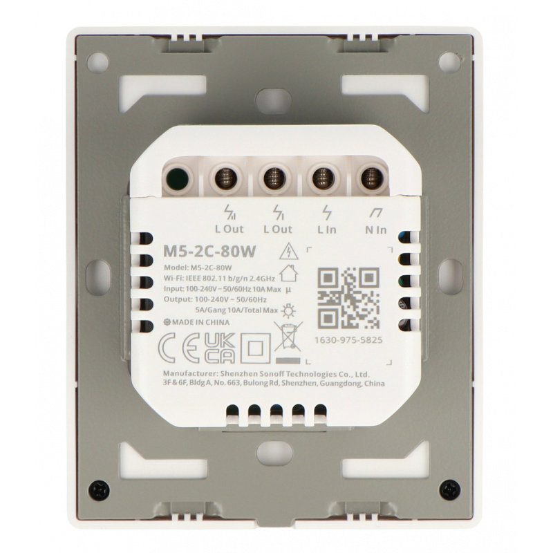 Inteligentny przełącznik ścienny WiFi M5-2C-80W Matter