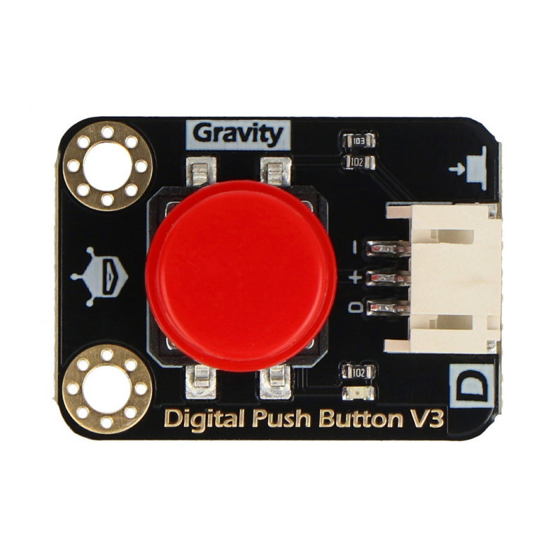 DFRobot Gravity - Tact Switch digitaler Taster - rot