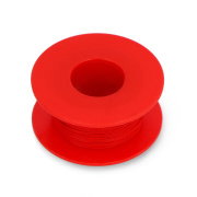KYNAR versilbertes Kupfer-Montagekabel - 0,25 mm/AWG 30 - rot - 50m
