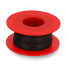 KYNAR Montagekabel aus versilbertem Kupfer - 0,25mm/AWG 30 - schwarz - 50m