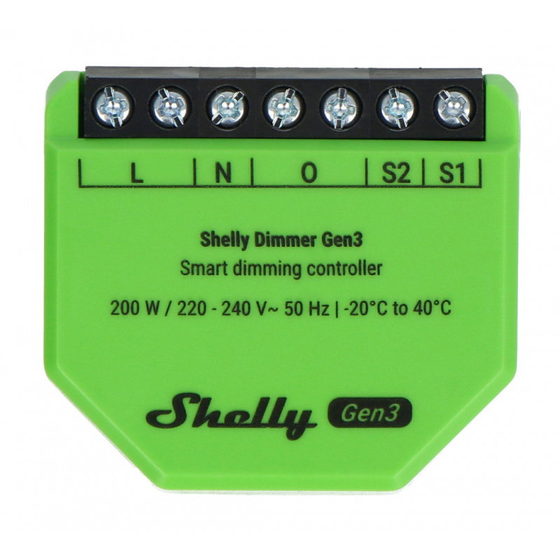 Shelly Dimmer Gen3 - inteligentny ściemniacz światła WiFi
