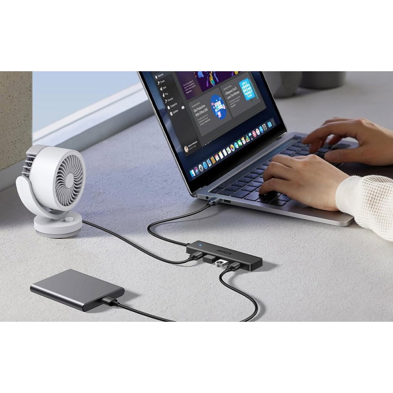 Adapter UGREEN 4w1 25851 Hub USB-A do 4x USB-A (czarny)