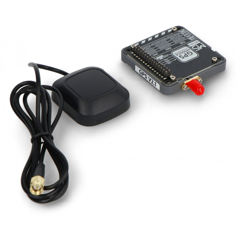 GPS v2.1 Modul mit SMA Antenne - AT6668 - für M5Core - M5Stack