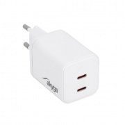 Ładowarka sieciowa Akyga AK-CH-29 45W 2x USB-C PD GaN 5-20V /
