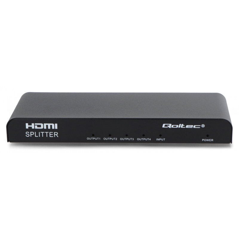 Qoltec Aktywny rozdzielacz Splitter 4 x HDMI 4K x 2K | 6Gb/s |