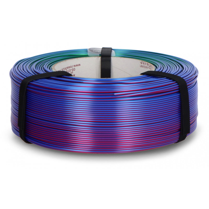 FILAMENT 3D Refill PLA Magic Silk AURORA Blue-Purple-Green 1kg