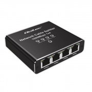 Qoltec Rozdzielacz Splitter Ethernet mini SWITCH 1x4 RJ45 |