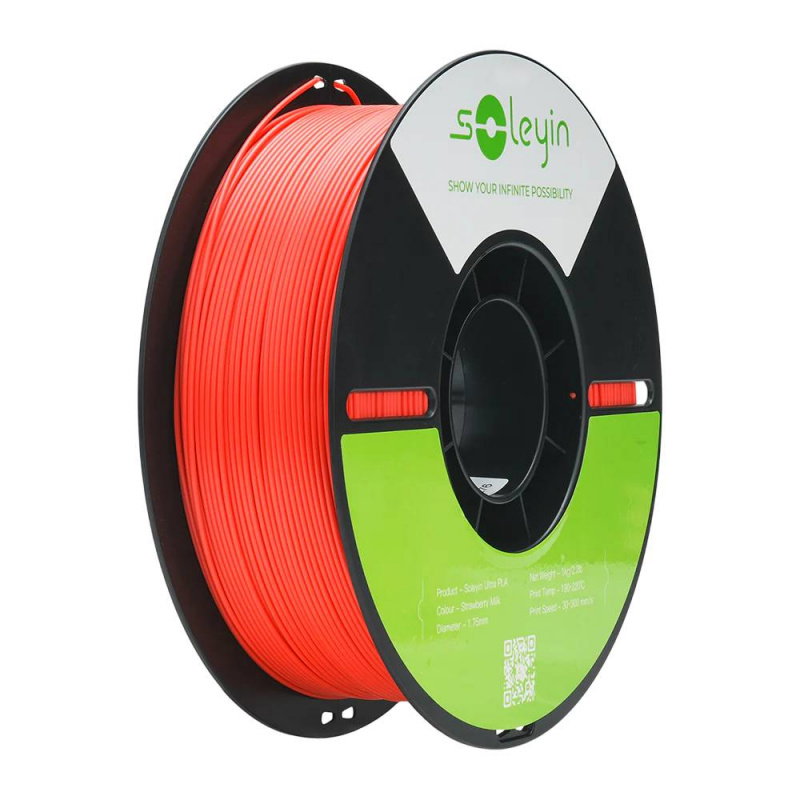 Soleyin Ultra PLA Strawberry Cream 1.75_1KG Neutral Plastic