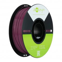 Soleyin Basic PETG Mangosteen Purple_1.75_1KG_Black Neutral