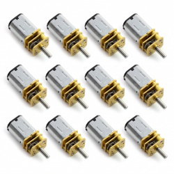 N20 Mikromotor-Paket mit 9V 60-2500 U/min Getriebe - 12 Stück.