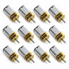 N20 Mikromotor-Paket mit 9V 60-2500 U/min Getriebe - 12 Stück.