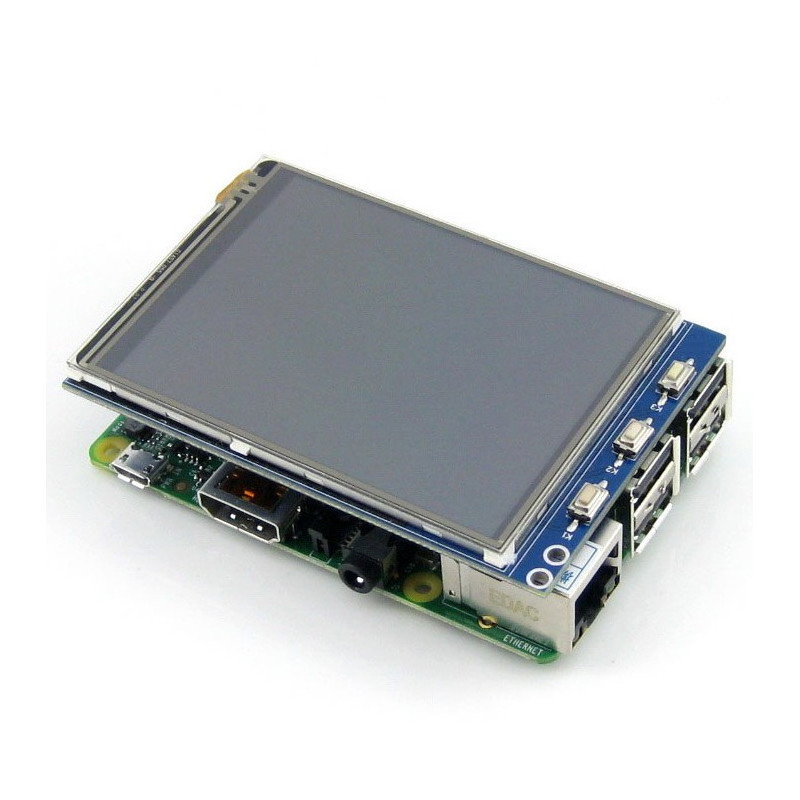 3,2 "TFT resistiver Touchscreen 320x240px GPIO für Raspberry Pi 2 / B +