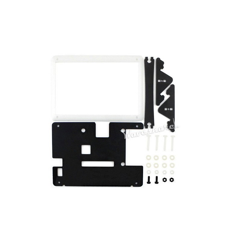 Resistiver Touchscreen LCD TFT 5 '' 800x480px HDMI + GPIO für Raspberry Pi 2 / B + + Schwarz-Weiß-Gehäuse
